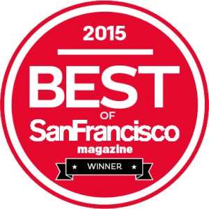 2015 best of SanFrancisco magazine winner